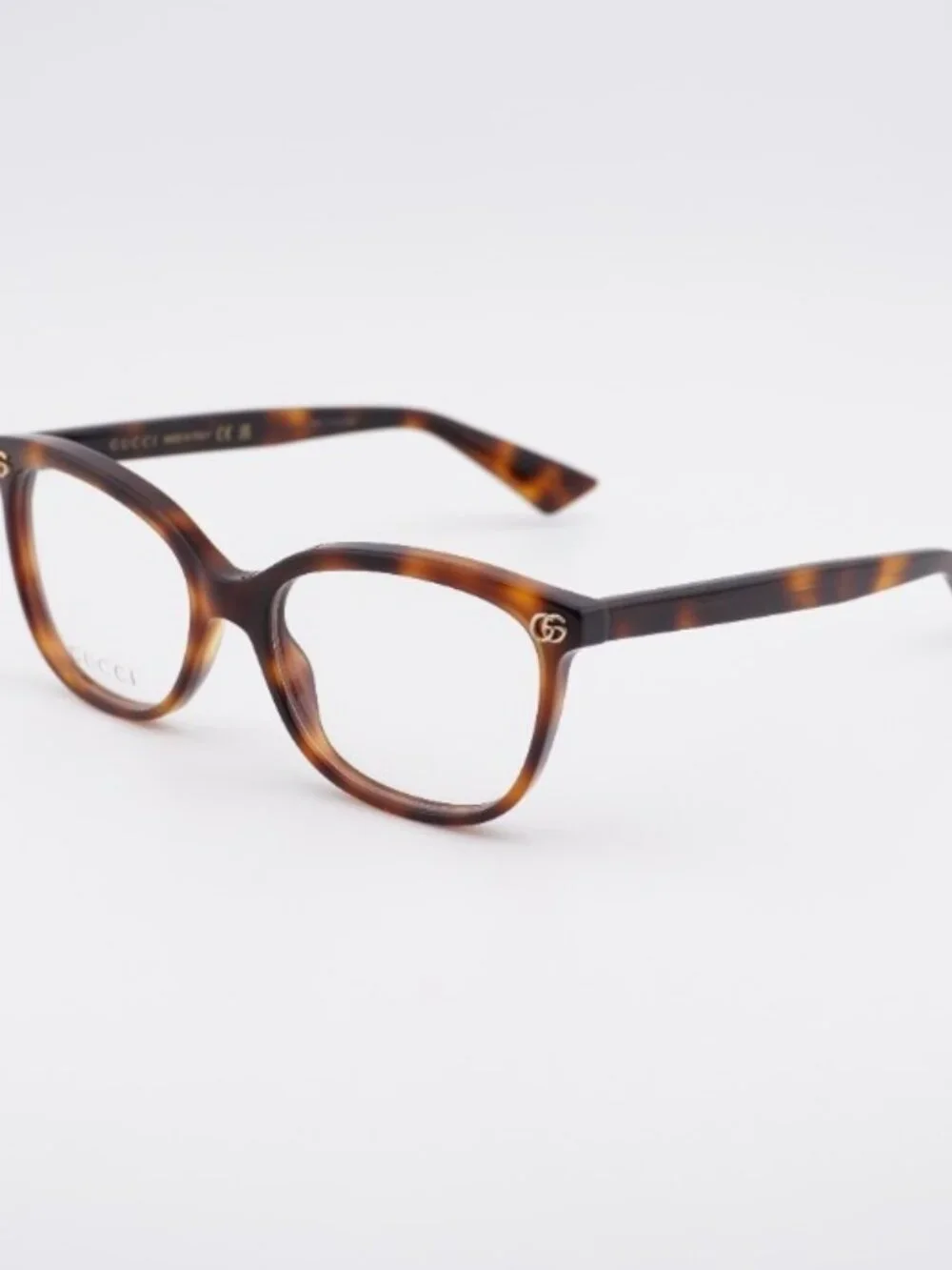 Gucci GG1816O 002 Eyeglasses Havana 51mm Cat Eye Frame